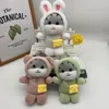 2024 Various internet famous rabbit plush pendants, grabbing machine dolls, wholesale street stalls, toys, cartoon keychains, plush toys