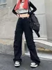 Women's Jeans Hip Hop Street Black Work Y2k For Women 2024 Spring Fashion High Waist Straight Tube Drop Long Loose Wide Leg Pants