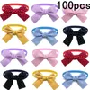 Dog Apparel 50/100Pcs Mixcolor Small Cat Bowties Style Neckties Collar Bright Color Pet Grooming Products For Dogs