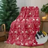 Blankets Christmas Blanket Cashmere Winter Sofa Xmas Snowflake Decoration Thick Warm Dog For Bed Couch Camping Travel