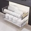 Kitchen Storage Triple Sided Pull Basket Stainless Steel Double-layer Drawer Cabinet Buffer Damping