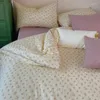 Sängkläder sätter 1000tc egyptisk bomull ljus färsk designad blommor mönstrad täcke täcker super mjuk bekväm lakan kuddar king