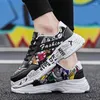 Fitness Shoes 2024 Sneakers Summer White Sping Woman Casual Fashion Graffiti Flats Ladies Vulcanized Zapatos de Mujer