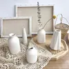 Vases Ceramics blanc Vase INS NORDIC CERAMIQUE FLORRE CRÉATIVE BOUTEILLE COLOR COULEUR COULEUR PORCELAINE POUR DÉCORATION DE HOME