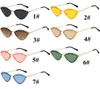 Driving Glasses Woman Cat eye Sunglass Diamond Shape Glasses Sunglasses Triangle Small Frame Vintage Fashion Cat Glasses UV400 7 colors 10PCS