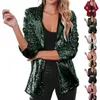 Abiti da donna blazer femminile autunno inverno maniche lunghe paillettes di abbigliamento shinny street temperament y2k casual inelastic comofy comode