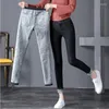 Pantalon féminin pour femmes hiver modes de jegys extensibles doublés