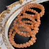 Dekorativa figurer Naturliga Sunstone Armband Accessories Luxury Healing Jewelry Quartz Crystal Stone Bangle 1st 8mm