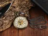 Pocket Watches Gold Retro Hand-WInd Mechanical Luxury Pocket Hollow Steampunk es Roman Numerals Clock With Fob Chain Reloj Hombre L240402