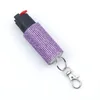 Keychains d'autodéfense clés de concepteur de femmes Fournitures d'autodéfense en diamant Accessoires de clés de porte-clés d'accessoires de la clés de sac en caoutchouc en diamant en diamant