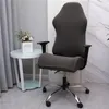 Couvre-chaise Plaid Spandex Gaming Cover Universal Solid Office Office Computer Hobe Souge de fauteuil élastique 2PCS / SET