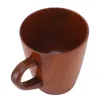 Kupalar 3.5in yükseklikte el yapımı ahşap kupa erkekler için kadınlar 250ml kahve saplı küçük ahşap fincan açık hava seyahat çayı içme