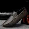 Freizeitschuhe handgefertigte Ladungsstaatsanwälte Mann Mode fahren bequeme Männerboot Flats klassische Stil Männer Leder Elegantes Moccasins