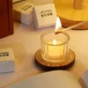 Titulares de vela 20 PCS Luz de chá votivo para peças centrais flutuantes de casamento de vidro claro mini decoração de festa com nervuras