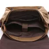 Canvas Laptop Shoulder Bag Messenger Bag Men Casual Crossbody Bags School Bookbag 240402