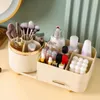 Scatole di stoccaggio 360 Organizzatore di scrivania rotanti con cassetto per cosmetici e rossetti - ombretto ideale per la cura della pelle.