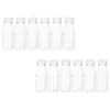 Kommen 12 pc's drink fles dikke plastic sap heldere container drankje glas drinkflessen deksels verpakking fruit thee flacon kopers