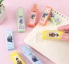 Eraser 4set jeu Genshin Impact Ganyu Zhongli Neuvillette Lynette Cartoon Eraser Crayon mignon Pushpull Rubber Kids Stationery Gift