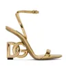 Femmes de luxe d'été Keira Sandals Chaussures en cuir breveté en cuir en cuir or plaqué les talons de carbone Lady Party Gladiator Sandalias Discount chaussures EU35-43