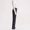 Kadınlar kot zessam katı vintage sıkıntılı düz kadın orta bel düğmeleri uzun pantolonlar rahat klasik bayan pantolon 2024 femme