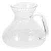 Dinnerware Sets Coffee Pot Milk Jug Clear Dispenser Creamer Pitcher Handle Portable Glass Practical Tea