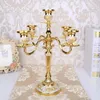 Candle Holders Wedding Warmer Candlestick Elegant Metal Gold Centerpieces For Coffee Table Decoration Ornaments Accessories