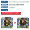 Action Toy Figures Super Wings 6 Inches Deluxe Transforming Supercharged Golden Boy With Light Sound 2 Gestures Plan Transform Robot Anime Kid Toy L240402