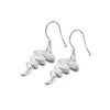 Dangle Earrings 925 Sterling Silver Creative Snakeペンダントガールズジュエリーは本当にアレルギーの誕生日ギフトBijouxです