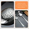 Cucchiai 2 pezzi Colander in acciaio inossidabile cucchiaio utensili a buffet