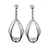 Brincos Dangle S925 Silver Ear Ring Moda e temperamento femininos adequados para jóias de noivado por atacado