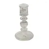 Candle Holders Glass Holder Decor Tea Stick Outdoor Taper Black Clear White