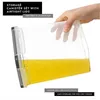 Lagerflaschen Getreidebehälter Haustier Futterbehälter transparente luftdichtige Boxen mit Ausguss 4 -Stcs für Speisekammer
