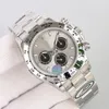 Nouvelles femmes Regardez les hommes montres mécaniques automatiques Sapphire Glass en acier inoxydable cadran blanc Calle de tête solide Montre de Luxe Super Lumineux montre des bracelets imperméables