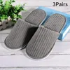 Slippers Men Women High Quality Nonslip Home Guest Use 3 Pairs El Travel Disposable Winter Warm House Spa