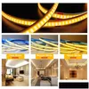 شرائط LED 8 مم FOB COB LIGHT STRIP 320COB DC12V 24V 5V كثافة عالية مرنة خطية دافئة دافئة