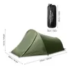 2 Personen Camping -Zelt im Freien Zelte wasserdichtes Sommerstrandzelt zum Campingradwanderungswanderungsfischen 240329