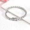 Roestvrijstalen tennisketen Bracelet 5mm diamant kubieke zirkoon tennis sieraden