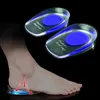 2024 1pair Soft Silicone Gel Insoles for heel spurs pain Foot cushion Foot Massager Care Half Heel Insole Pad Height Increase- for heel spur relief insoles