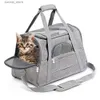 Carriers Fings Zackpacks Piet Carrier Cat Portable Gat and Dog Outinge in uscita Auto per animali domestici traspiranti Bag L45