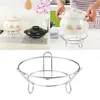 Kitchen Storage 2pcs Stainless Steel Pot Stand Trivet Cooking For Home ( Silver )