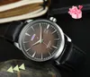 럭셔리 3 Stiches Quartz Watches 남자 자동 날짜 가죽 벨트 대통령 Desinger Fashion Gold Bracelet Business Leisure Watch 선물 Montre de Luxe Gifts