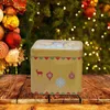 Storage Bottles 2 Pcs Christmas Candy Box Containers For Food Tinplate Jars Biscuit Cookie Iron