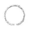 Cluster anneaux mode 925 argent papier d'étain irrégulier pour les femmes tempérament réglable bijoux de bijoux de bijoux de mariage accessoires