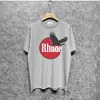 rhude tshirts designer t shirts for men and women trendy brand fashion cotton short sleeve RH044 Black Eagle print short-sleeved T-shirt size S-XXL