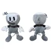 Cross border new Cuphead tea cup head adventure game Mugman plush toy in stock hot selling