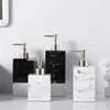 Dispensador de sabão líquido Marble quadrado criativo resina criativa emulsão Acessórios para banheiros decoração