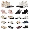 Designer Miui heels Women Designers Rois Grape Mother Mary Jane Baotou Sandals Women's Thick Heels Color Matching Small Fragrant Single Shoes Middle G5OX