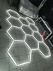 Ventes chaudes 6500k Hexagon Garage Light For Shop Party Barber Supermarket Car Atelier Night Club Light LED Hexagon sans cadre