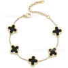 Vans Fashion Clover Fanjia High Edition 18k Four leaf Grass Five flower Necklace Bracelet Colorful Gold Agate Fritillaria Tiktok Live Online