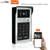 Kontrollera Tuya Smart App WiFi Poe IP Video Intercom Dörrtelefonsystem POE Switw Lösenord RFID Audio Doorbell Camera